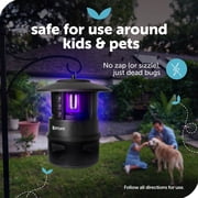Katchy Outdoor + with Rechargable Battery Insect Trap - Fan Powered with UV Light - for Fruit Flies, Gnats, Mosquitoes, Moths