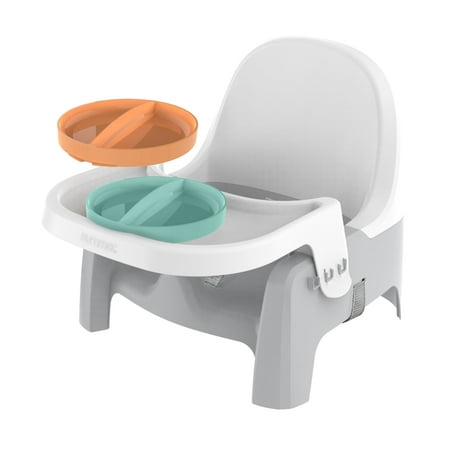 Ingenuity Deluxe Learn-to-Dine Feeding Seat, For Ages 6 Months - 3 Years - Orange & Teal