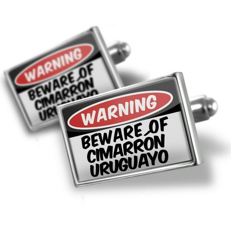Cufflinks Beware of the Cimarrón Uruguayo Dog from Uruguay - NEONBLOND