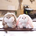 thumbnail image 6 of 1Pc 12cm Cute Kawaii Rabbit with Long Ears Plush Dolls Toys Gift Stuffed Soft Doll Gifts Gift Party Decor Kawaii Plush Keychain, 6 of 9