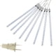 thumbnail image 1 of Nieve que cae gota de agua Carámbano Luz de jardín Impermeable Fiesta de vacaciones Boda LED Luz de lluvia Enchufe de EE. UU. 8 tubos 50 cm Methold HA2465-09B, 1 of 6
