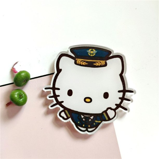 Broche de Anime Sanrio, Hello Kitty, Kawaii, dibujos animados, papelería para niñas, parche, Pin de moda, colgante, joyería decorativa, regalos