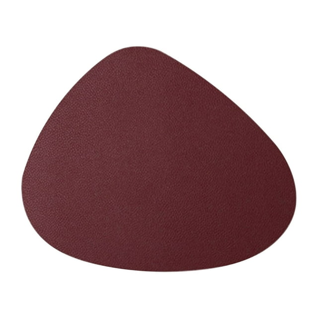 Dessous de Verre en Cuir PU avec Design Goutte d'Eau, Tapis Antidérapant Double Face pour Tables, Accessoire de Table Résistant à la Chaleur