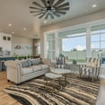 thumbnail image 2 of Masters Xylem Blue Area Rug 8x103" Easy Care Polypropylene Artistic Design, 2 of 6