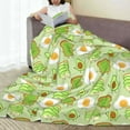 thumbnail image 6 of Fuzoiu Avocado And Toast Print Ultra-Soft Micro Fleece Blanket,All Seasons Flannel Throw, Lightweight Blanket for Bed, Sofa, Couch, Movie Night, Camping, and Travel-50"x40", 6 of 7