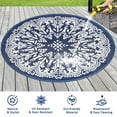 thumbnail image 6 of Aonewoe Round Outdoor Rugs 8Ft Waterproof Patio Plastic Straw Rug Reversible Camping Carpet Indoor Outdoor Area Rug for Patio,Deck,Balcony,Picnic,Beach,Outside, 6 of 8