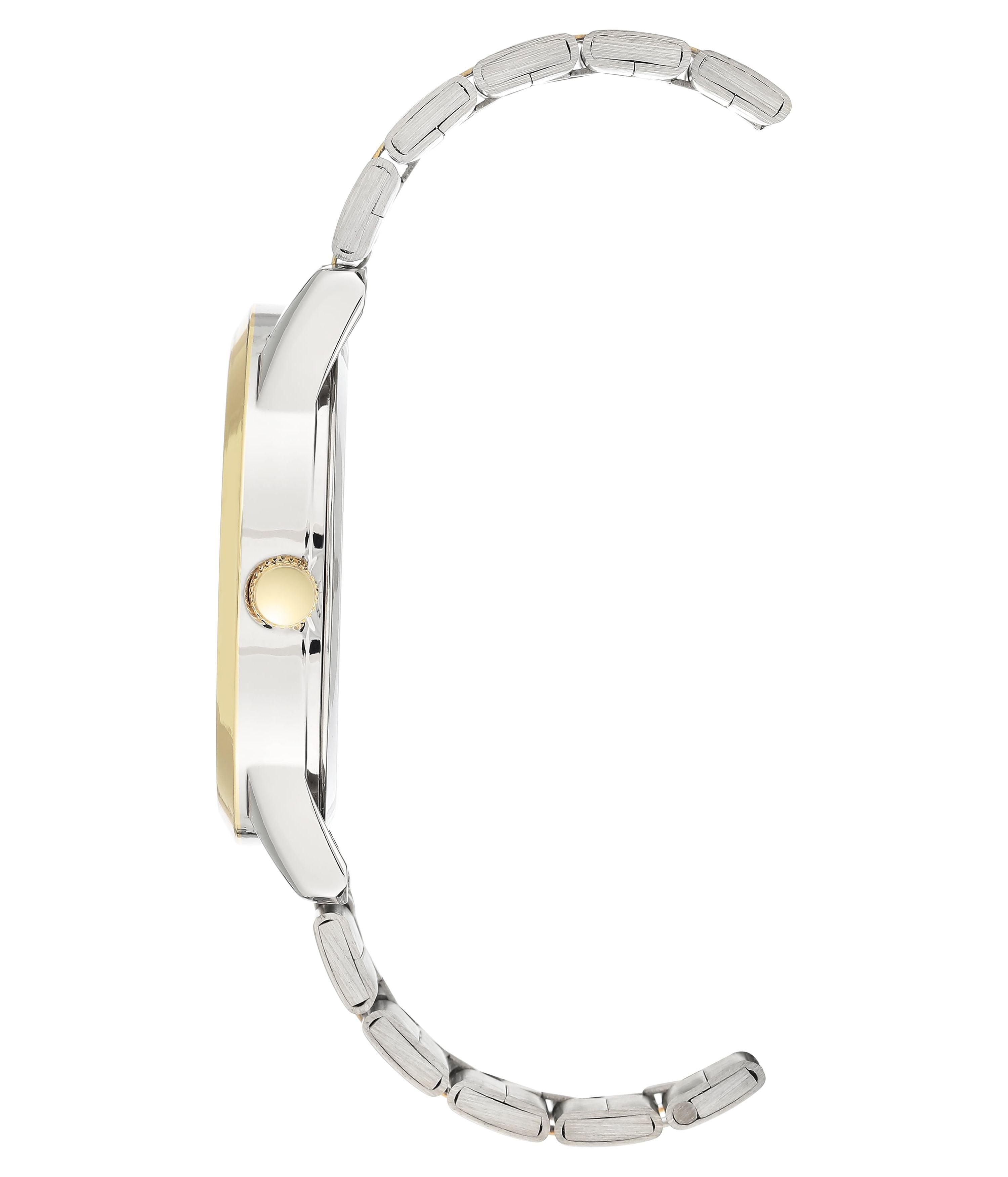 George Men's Casual Watch with Champagne Dial and Two Tone Metal Bracelet