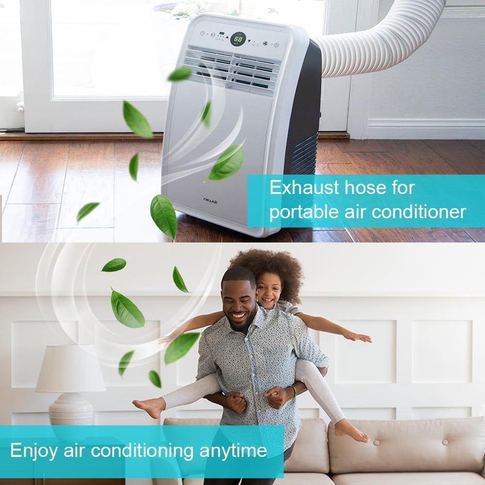 Portable Air Conditioner Hose, Portable Exhaust Vent Hose with 5.9 Inch Diameter, Universal Replacement AC Vent Hose Length up to 78.7"