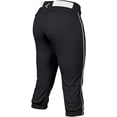 thumbnail image 3 of Easton Pro Fastpitch Women's Softball Piped Belt Loops Pants, Black/White, XX-Small, 3 of 4