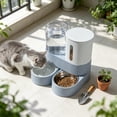 thumbnail image 6 of Automatic Cat Food Dispenser, Plastic Dual Bowl, 2 in 1 Pet Feeder with Water, for Busy Owners and Short Trips, 6 of 6