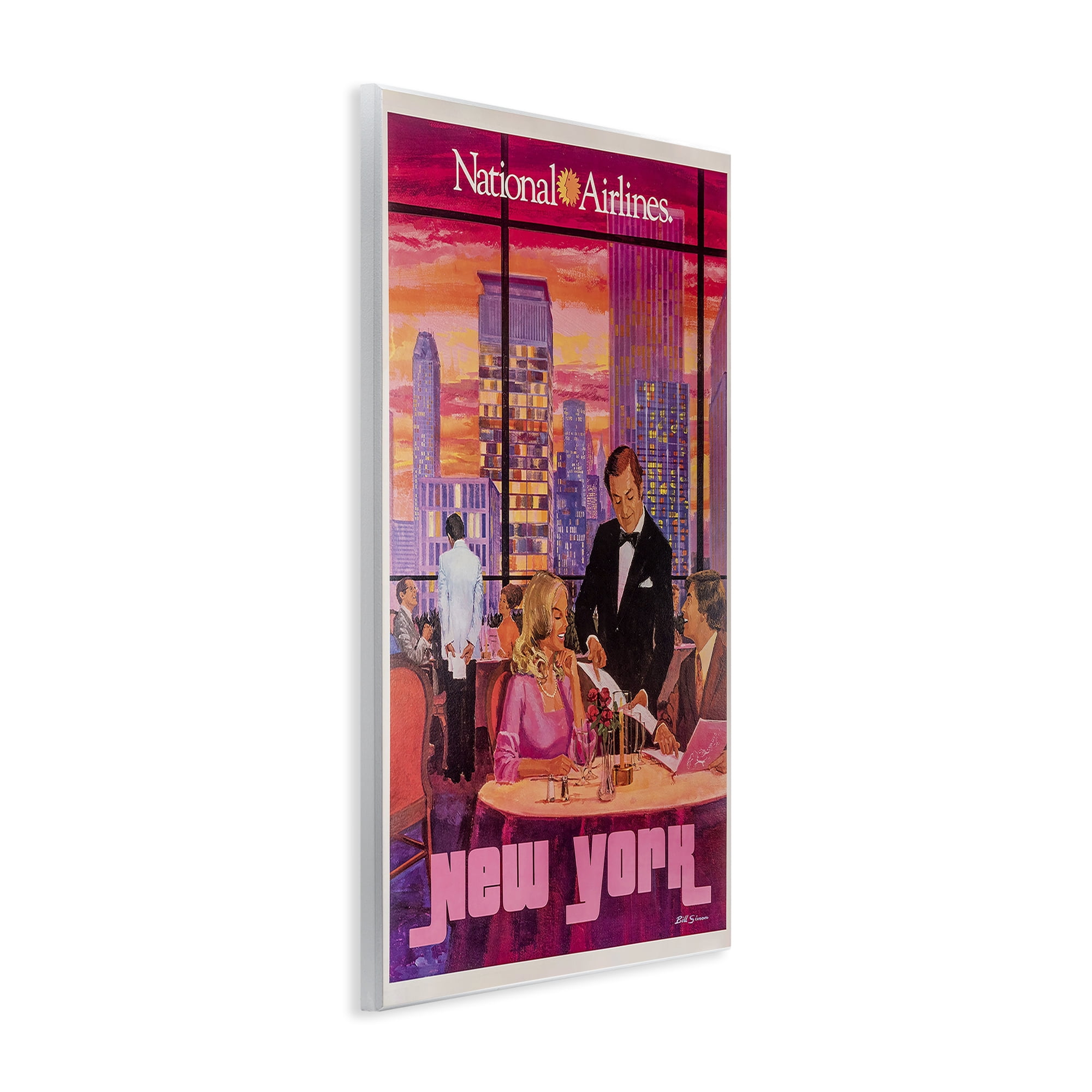 Stupell Industries Vintage New York Dining Wall Plaque Art, design by Vintage Posters