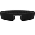 thumbnail image 2 of Meridian Furniture Infinity Black Boucle Fabric 12pc. Modular Sectional, 2 of 12