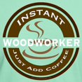 thumbnail image 3 of CafePress - Instant Woodworker Coffee Dark T Shirt - Men's Classic Graphic Cotton T-Shirt, 3 of 4