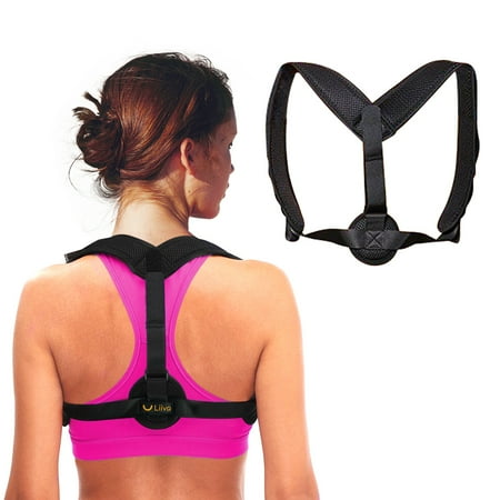 Liiva Back Posture Corrector for Men For Women - Adjustable Posture Brace for Back Clavicle Support and Upper Back (Best Posture Brace For Women)