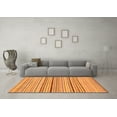 thumbnail image 3 of Ahgly Company Indoor Square Abstract Orange Modern Area Rugs, 5' Square, 3 of 4