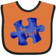 thumbnail image 3 of Inktastic Autism Awareness Be Kind Dark Blue Puzzle Piece Boys or Girls Baby Bib, 3 of 4