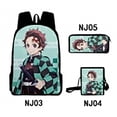 thumbnail image 1 of Mochila Dem@@2on Slayer, juego de 3 piezas: mochila para portátil con estuche para lápices y bolsa para el almuerzo., 1 of 5