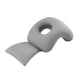 thumbnail image 5 of Almohada para la siesta, almohada de oficina, dispositivo de ayuda para dormir, almohada de espuma viscoelástica para reposacabezas, para la escuela, Actualización gris, 5 of 8