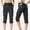 Black#1, variant on LEBONYARD Women Straight Leg Jeans Modern Classic,Capris Womens Pants with Pockets Loose Casual Dressy Lightweight Ladies Baggy Cargo Shorts Capris for Hiking Army Green S