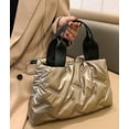 thumbnail image 2 of Kukuzhu Quilted Shoulder Tote Bag for Women Padding Down Cotton Hobo Bag Casual Large Handbag, 2 of 7