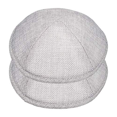 A&S Mezuzot Modern Linen Kippah for Men Yarmulke Cap Jewish Yamaka Hat