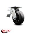 thumbnail image 2 of 5 Inch Rubber on Steel Caster with Ball Bearing and Total Lock Brake SCC, 2 of 2