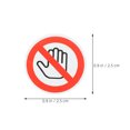thumbnail image 3 of MOVTOTOP 5 Sheets Do Not Touch Warning Sign Removable Self Adhesive Labels Sticker Decal, 3 of 7