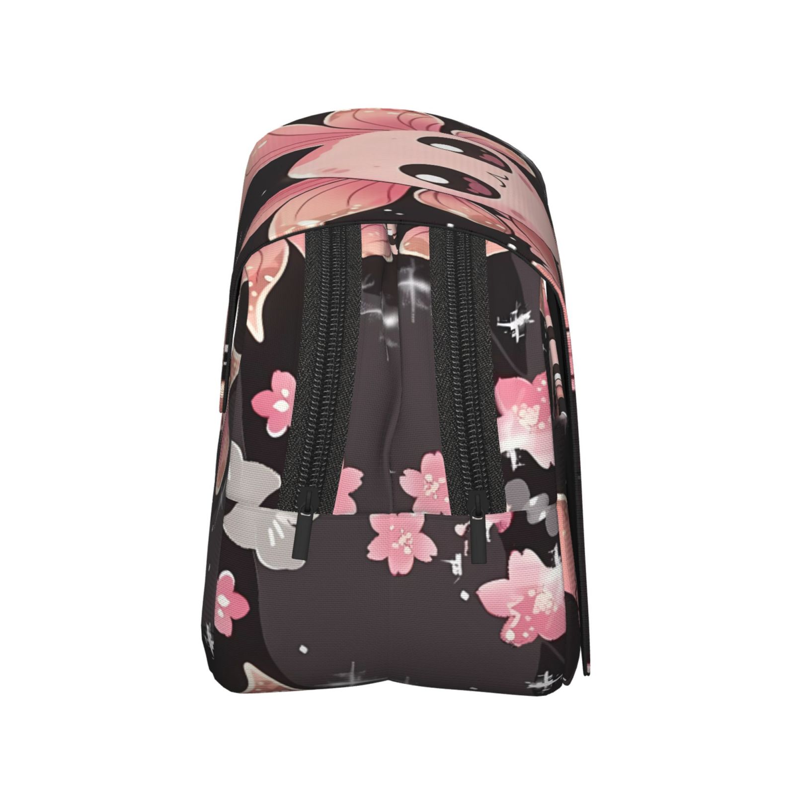 Rateoe Cute Axolotl Sakura Blossoms B Pattern Double Clamshell Pen Case, Storage Organizer with Two Zipper Compartments– Holds Up to 50 Pencils & Pens