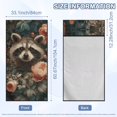 thumbnail image 5 of ZUXONGSY Car Seat Cover Towel Raccoon Peony Print Protection for Front Bucket Seats Sweat Athletic Running Towel Seat Covers Seat Protector for Dog, Pets, 5 of 8