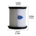 thumbnail image 3 of Vacuum Cleaner Filter Replacement Part Vacuum Filter Plastic Material Spare Part for INSE S6T/S6P Pro/N5S Robot Vacuum, 3 of 4