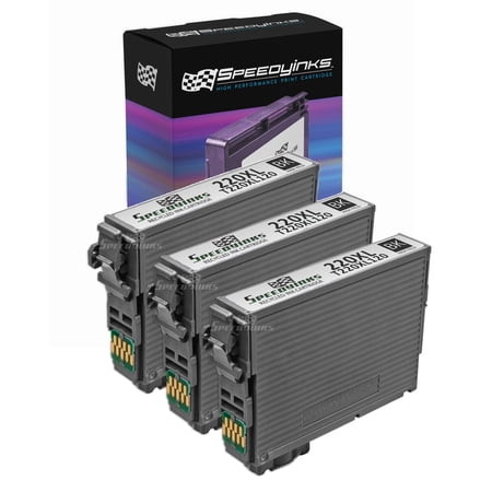 Speedy Inks Remanufactured Replacements for 220XL/T220XL120 Black High Yield Cartridges (3-Pack)