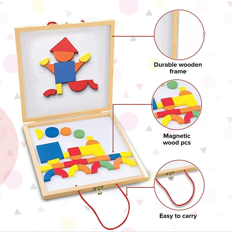 Magnetic store shape puzzle