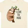 thumbnail image 4 of Inktastic I Live to Hug Cute Sloth on a Branch Boys or Girls Toddler T-Shirt, 4 of 5