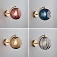 thumbnail image 4 of Lámpara de pared de noche para dormitorio posmoderna, estilo americano, diseño nórdico simple, para pasillo de hotel, escalera, lámpara de pared pequeña con bola de cristal, 4 of 5