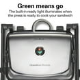 thumbnail image 3 of Hamilton Beach Panini Press Sandwich Maker & Electric Indoor Grill with Locking Lid, Opens Wide to Fit Any Thickness for Quesadil, 3 of 8