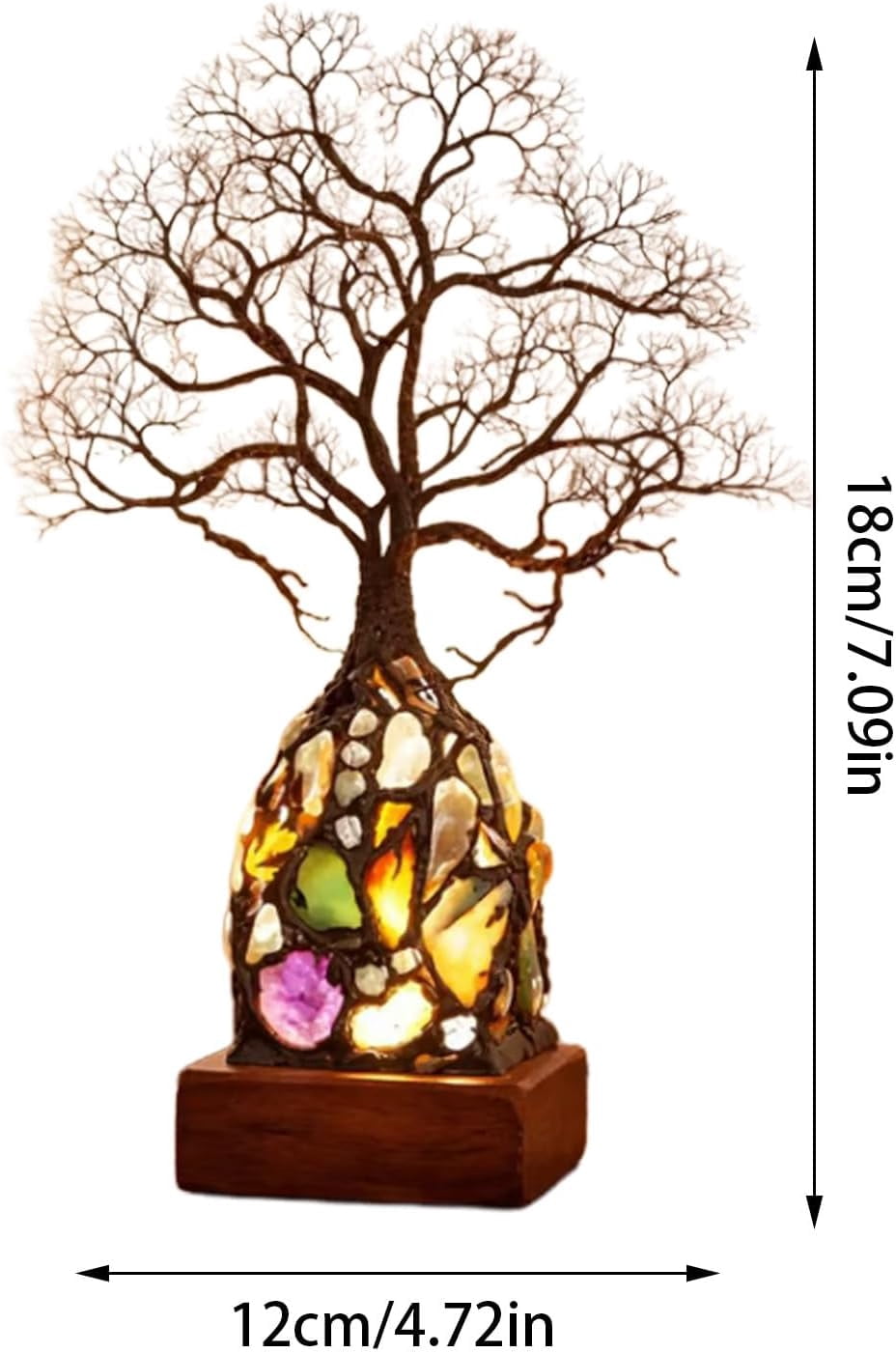 Tree of Life Night Light,Waterproof Bathroom Lamp, Led Tree Light, Battery-Powered,Warm Unique Gift for Women, Housewarming, Birthday(RL)