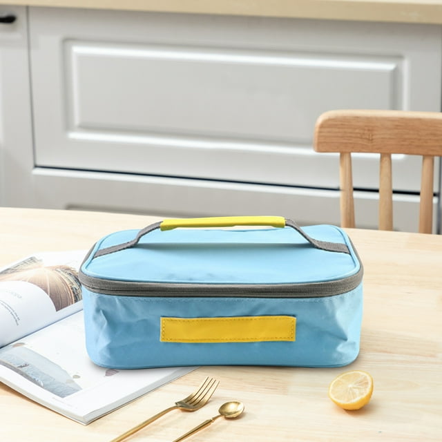 Xihbxyly Bolsa de Almuerzo Pequeña, Diseño Aislante para Almacenar Alimentos Fríos y Calientes, Portátil y Ligera, Elegante y Duradera, Perfecta para El Trabajo, Picnics y Viajes Por Carretera. Tamañ