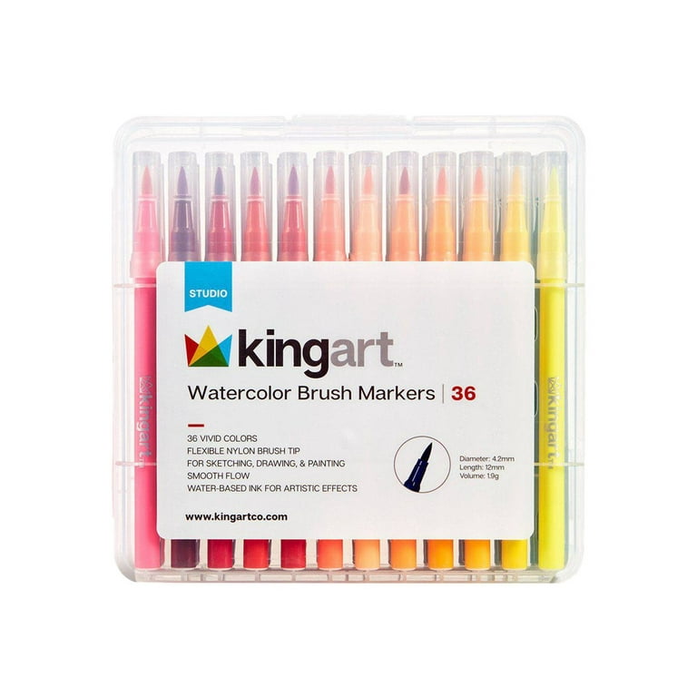 KingArt Watercolor Brush Markers