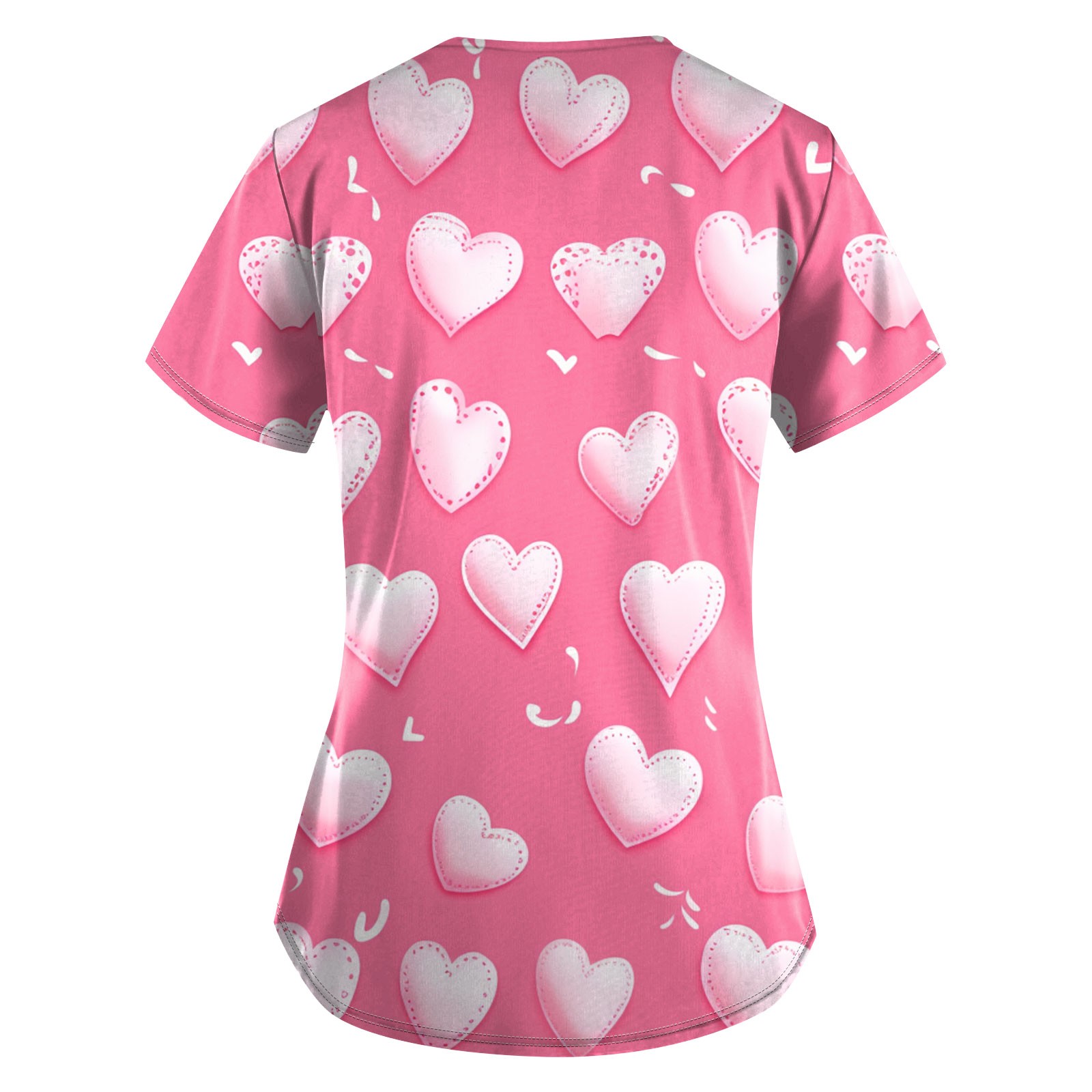 DBAIXID Valentines Day Scrubs Women Cute Over Size V Neck Nursing