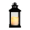 thumbnail image 2 of Christmas Black Plastic Candle Lanterns,Farmhouse Style, Small Vintage Camping Indoor Hanging Lamp,for Christmas Wedding Party (Black), 2 of 7