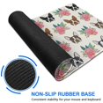 thumbnail image 6 of Long Mouse Pads for Desk,White Boston Terrier and Flower Desk Mats on Top Of Desks, Desk Mouse Pad Extra Large with 3mm Non-Slip Base and Stitched Edge for Gaming,Office,Work,Home 47.3"x23.6", 6 of 6
