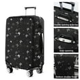 thumbnail image 5 of Black Gray Butterfly Pattern Luggage Cover Fashion Suitcase Cover Baggage Covers Fit 25-28 Inch Luggage (Go Travel), 5 of 5