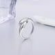 thumbnail image 3 of Anillos para mujer, regalos para mujer, anillo de delfines dorados, anillo abierto, anillo midi para el dedo meñique del pie, anillo plateado para mujer., 3 of 5