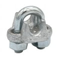 thumbnail image 5 of (10 Pack)1/4" Forged Wire Rope Clamp for Stainless Steel Wire Rope - Galvanized U Bolt Wire Rope Turn Back 4.75" Cable Clips for Metal Fence, Antenna, Clothesline, Rigging Hardware, Cage, 5 of 8