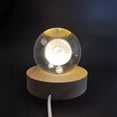 thumbnail image 2 of Pirámide de Base de madera con interruptor USB luz LED redonda Kuymtek adorno de luces nocturnas accesorios de decoración de mesa de dormitorio para el hogar luz cálidabl, 2 of 8