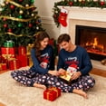thumbnail image 3 of Couple Christmas Pajamas Adults Santa Christmas Long Sleepwear Matching Christmas Pyjamas for Men Women, 3 of 5
