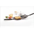 thumbnail image 3 of Premia 2-cut Gas Sandwich Toaster Black + 12 Cavity Black Appam Patra Side Handle With Lid, 23 Cm | Non-stick Inner Layer, 3 of 4