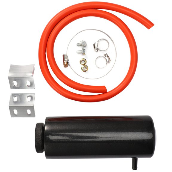 Universal Radiator Coolant Aluminum Catch Tank Overflow Reservoir 800ML Coolant Water Tank 0.8L