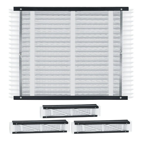 VEVOR 20 x 25 x 4 Furnace Filter, MERV 11 HVAC Ac Filters,12-Month Electrostatic Pleated Air Conditioner Filters, 4-Pack (Actual Size: 20.47 x 25.20 x 3.98 Inch) for Capturing Dust, Smog, Pet Dander