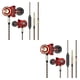 thumbnail image 3 of Sidaley 2020 nuevo CK10 en el oído auricular 6 unidad de controlador dinámico auriculares estéreo deportivos con micrófono HIFI Subwoofer Type2 NO2, 3 of 6